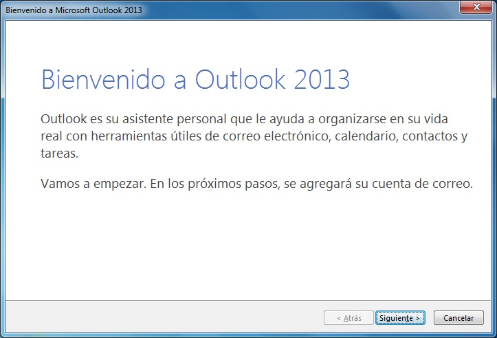Bienvenido a Outlook 2013