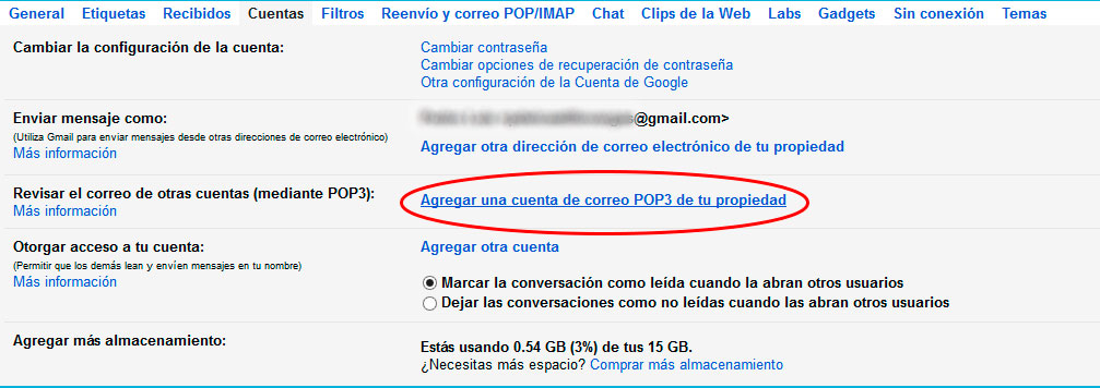 Webmail a gmail