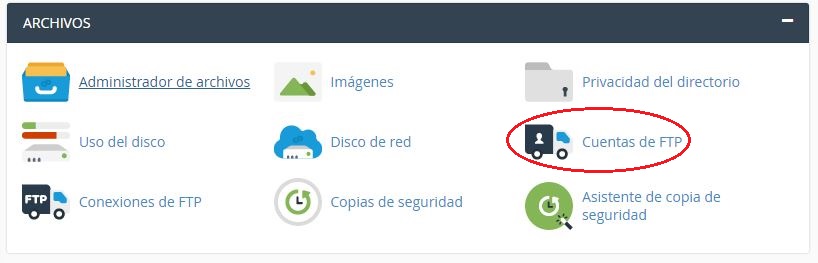 cuentas ftp