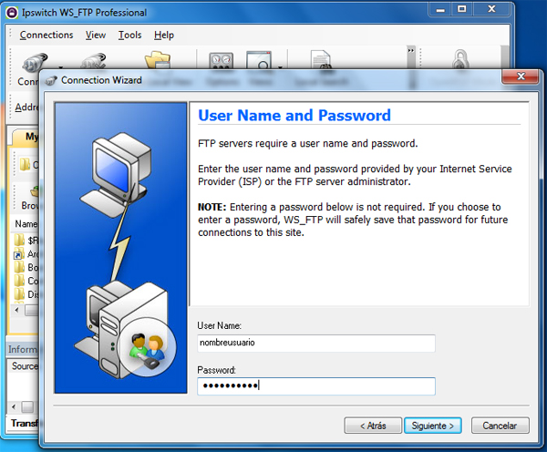 Ftp seguro con ws ftp