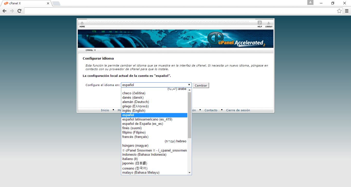 selecciona idioma es x3